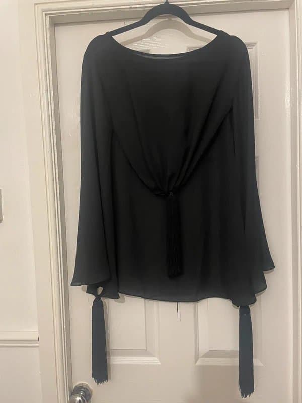 Never Fully Dressed Unique black tassel top #Neverfullydressed