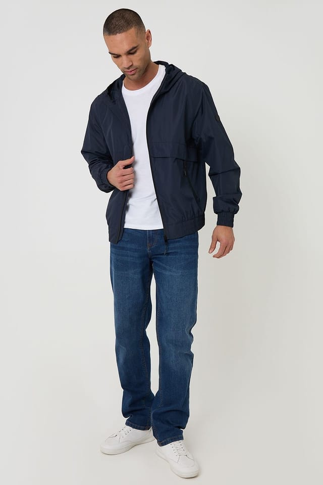 Threadbare Threadbare Men's Lightweight Hooded Jacket in Navy - 3