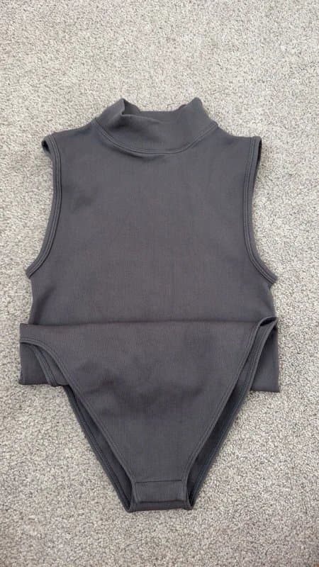Primark ribbed grey bodysuit