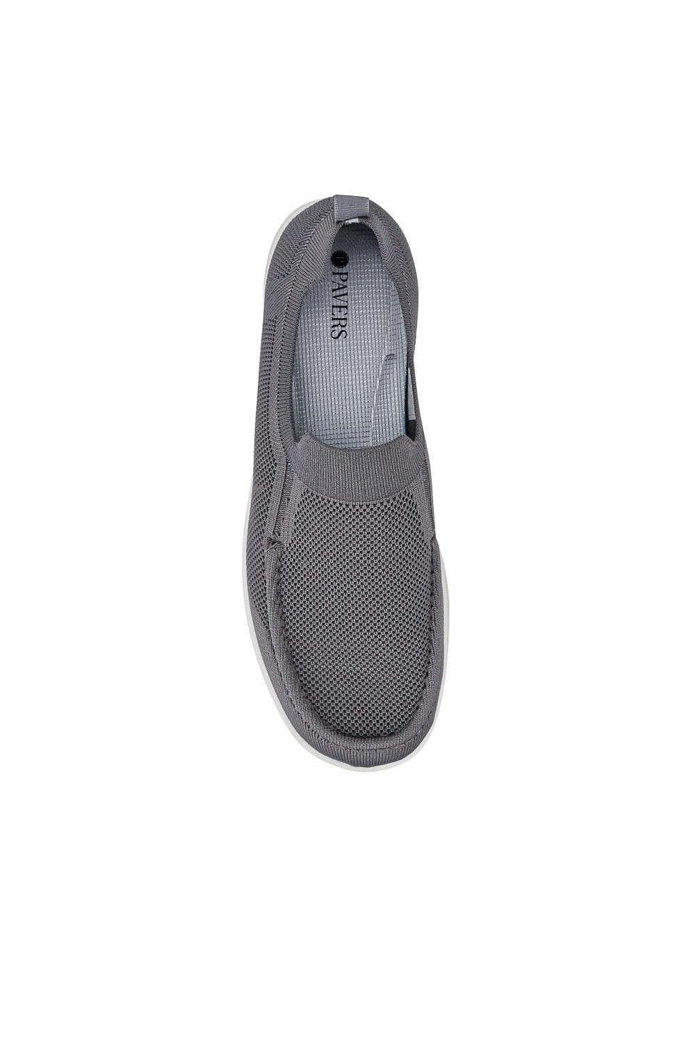 Pavers Pavers Men's Stretchy Slip-On Shoes in Grey - 4