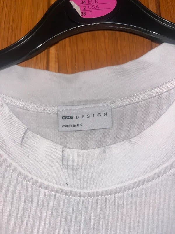 ASOS Design ASOS white Lace T-shirt Size S