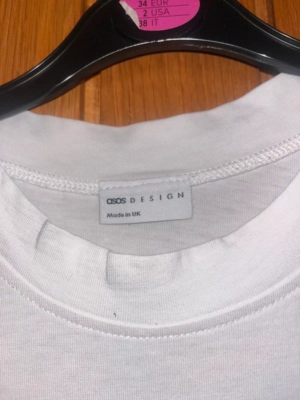 ASOS white Lace T-shirt Size S