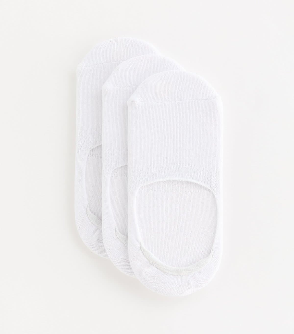 New Look New Look Pack of 3 White Sports Grip Invisible Socks