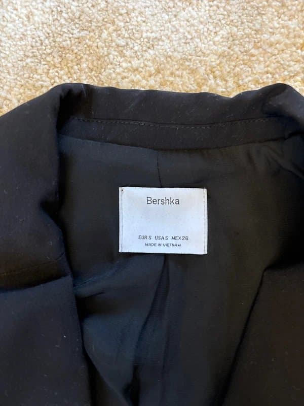Bershka Black fitted blazer