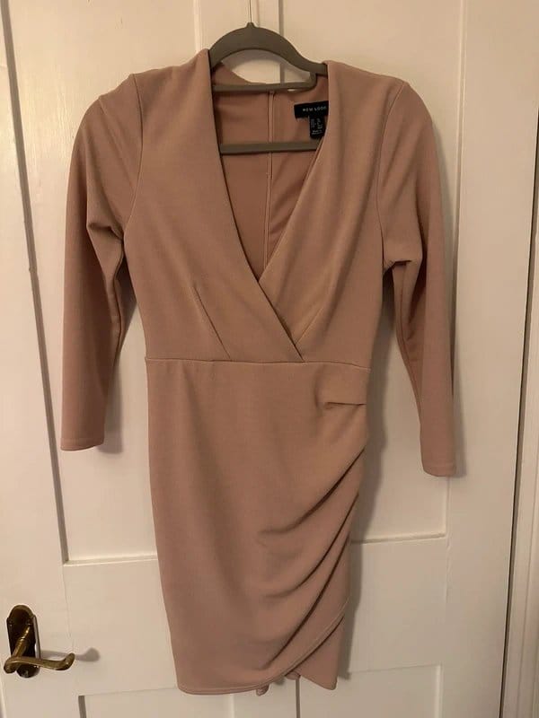 New Look Blush Pink Fitted Going Out Dress