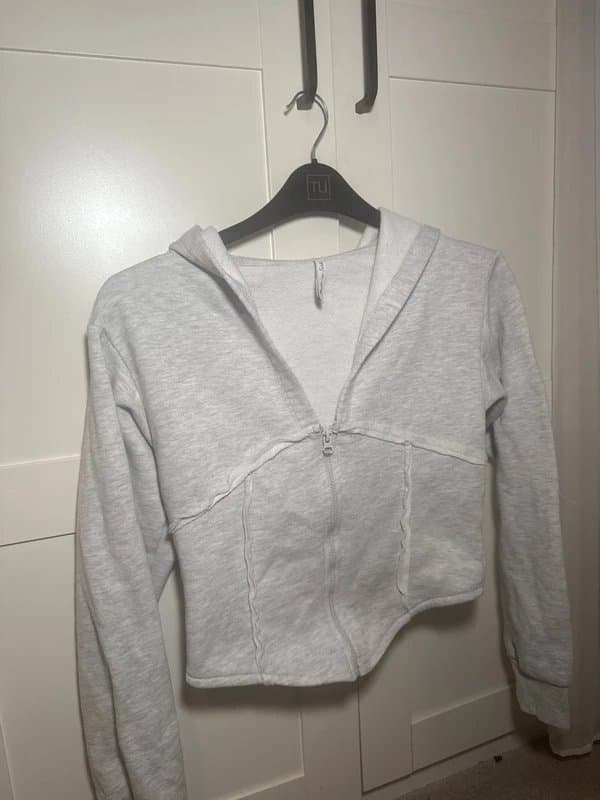 ASOS ASOS grey corset hoodie
