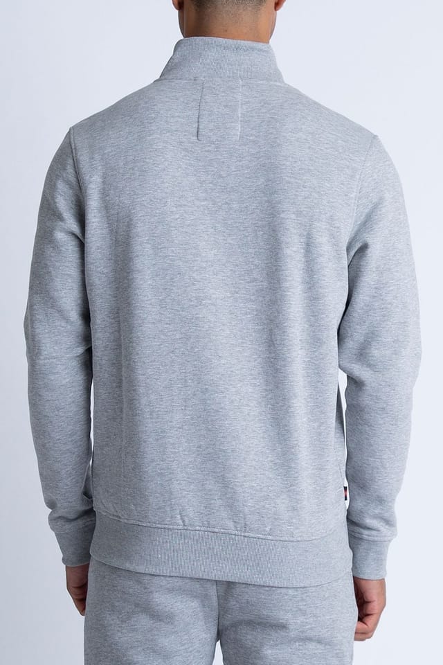 Luke 1977 Luke 1977 Men's Sydney 1000 1/4 Zip Sweater in Mid Grey - 2