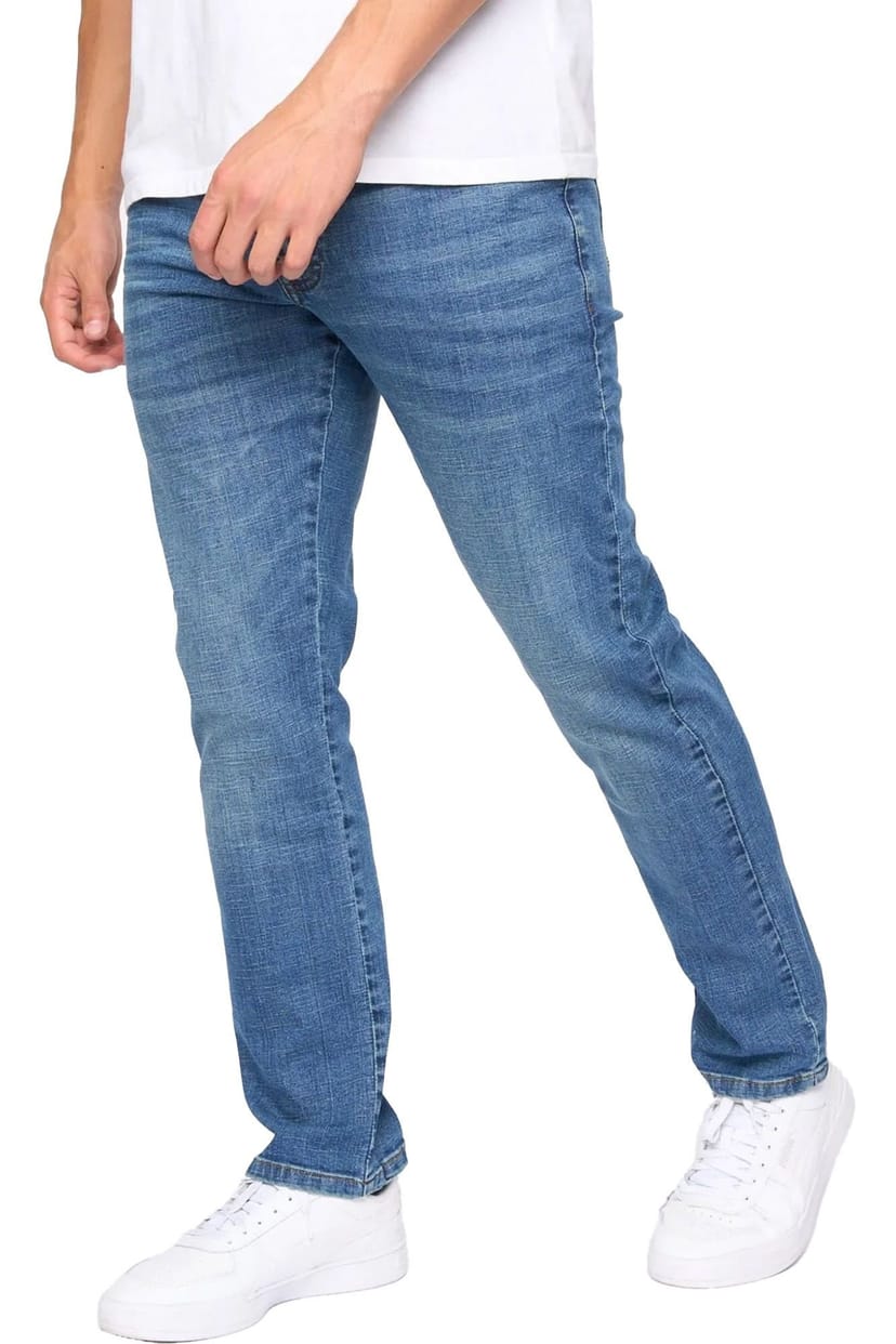 Bewley&Ritch Bewley&Ritch Men's Newbury Straight Washed Jeans in Light Blue - 1