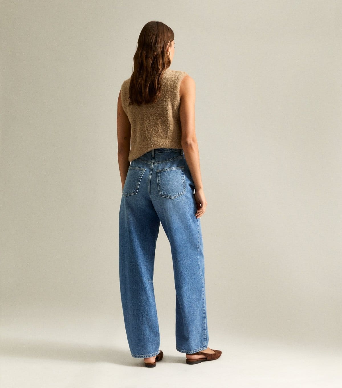 New Look Women's Blue Long Barrel Leg Jeans New Look - 4