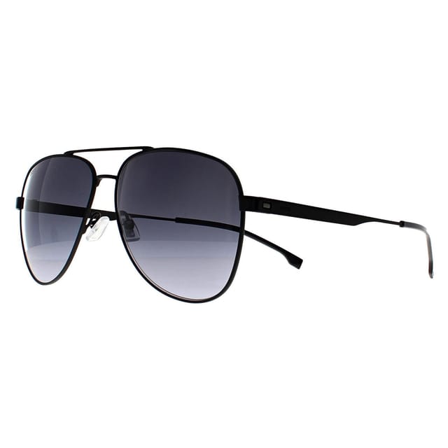 Hugo Boss Hugo Boss Men's Aviator Matte Black Dark Grey Gradient BOSS 1641/S - 2