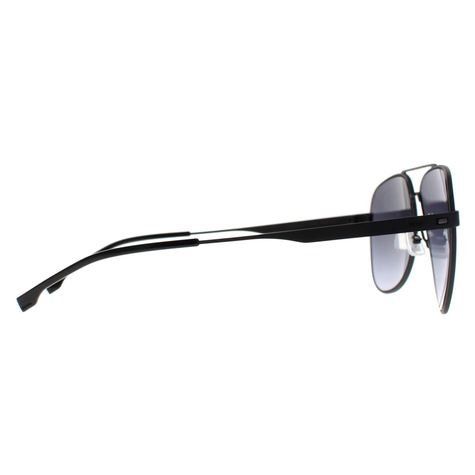 Hugo Boss Hugo Boss Men's Aviator Matte Black Dark Grey Gradient BOSS 1641/S - 4