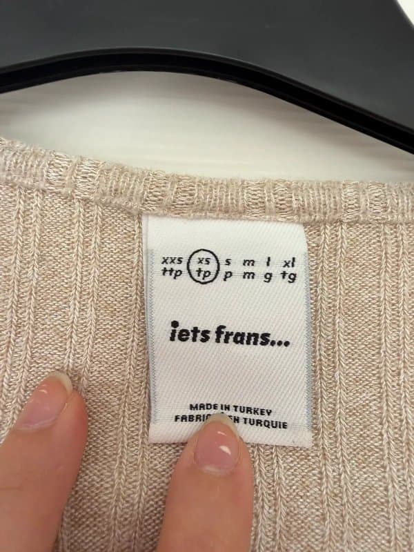 iets frans... iets frans beige crop top