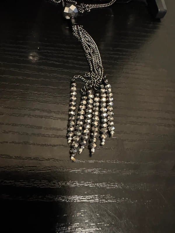 Emporium Emporium Statement Necklace – Gunmetal / Hematite Fa