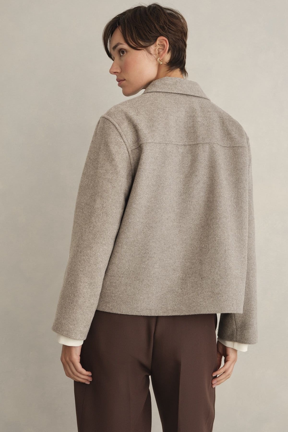 Hobbs London Hobbs London Women's Milly Jacket in Light Grey - 4