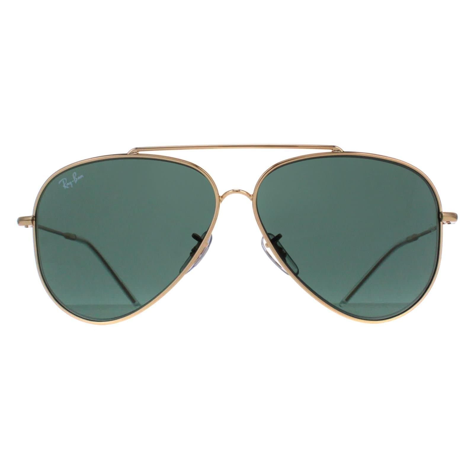 Ray-Ban Ray-Ban Men's Aviator Gold Green RB0101S Aviator Reverse