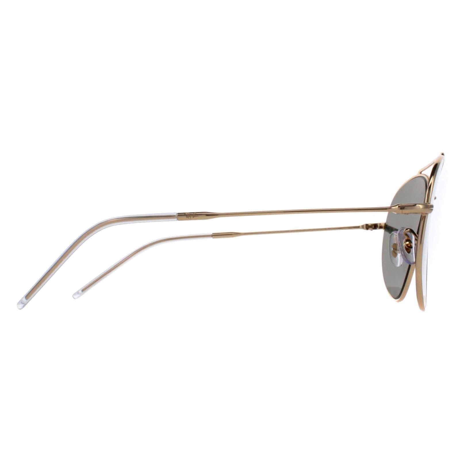 Ray-Ban Ray-Ban Men's Aviator Gold Green RB0101S Aviator Reverse - 4