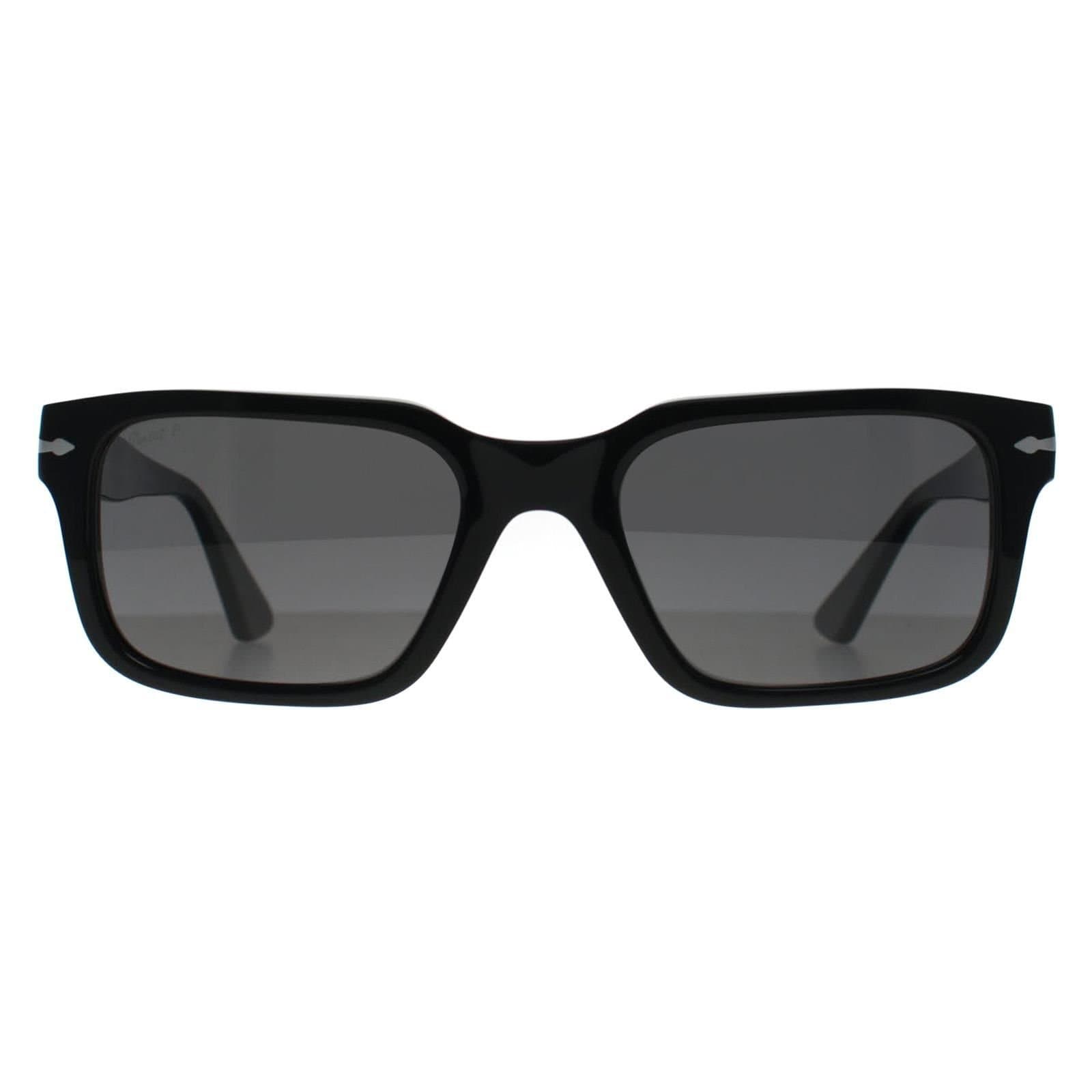 Persol Persol Men's Rectangle Black Dark Grey Polarized PO3272S
