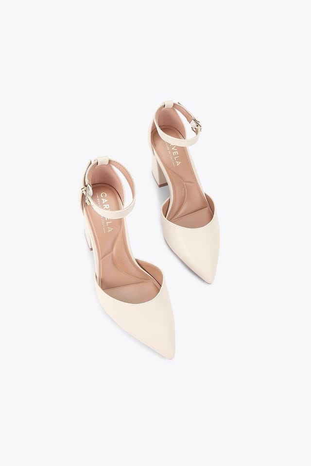 Carvela Carvela Women's 'Refined Court Wide Fit' Heels in Cream - 2