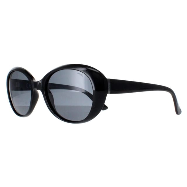 INVU INVU Women's Oval Black Grey Polarized B2022 - 2