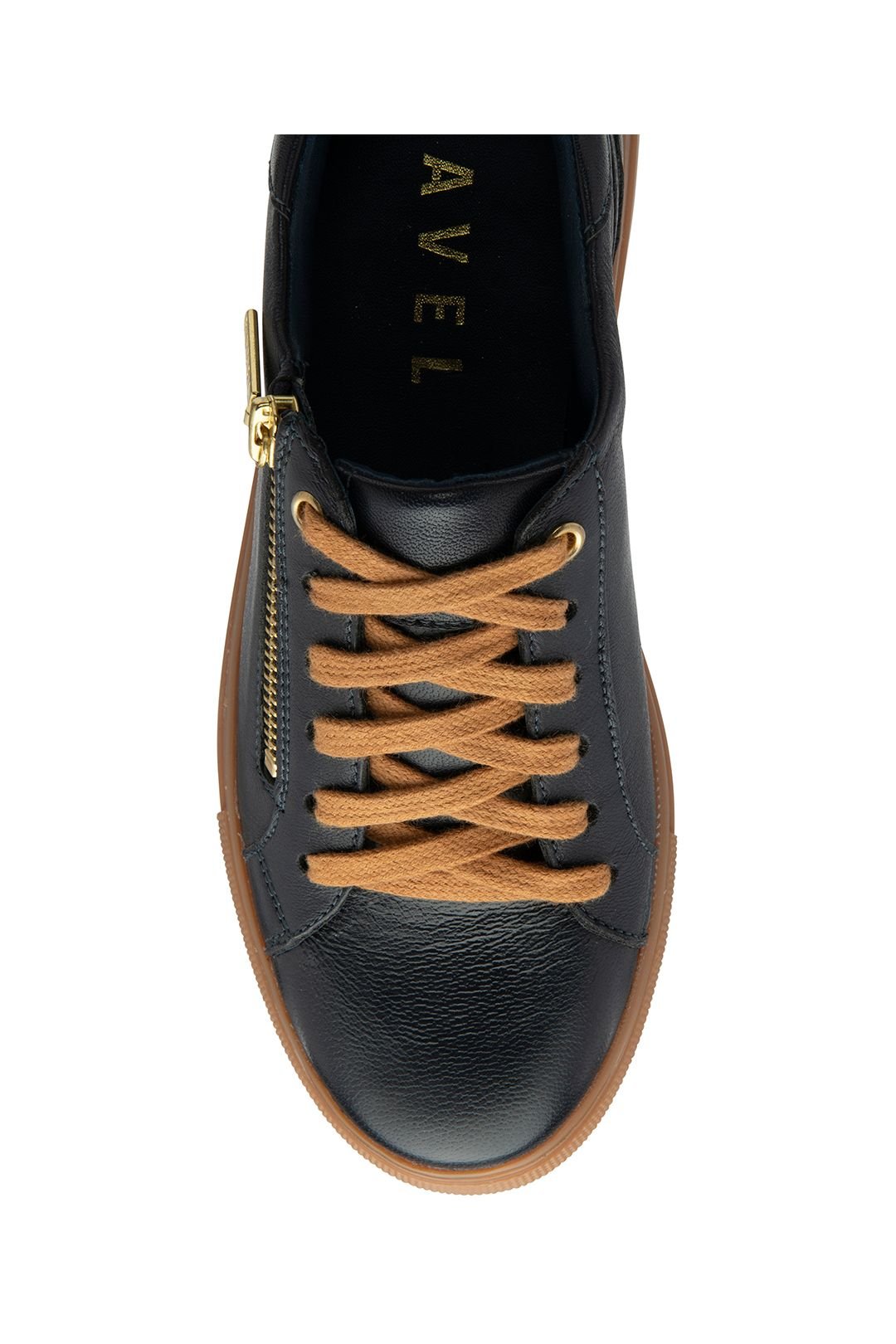 Ravel Ravel Women's 'Gage' Leather Zip-Up Trainers in Navy - 4