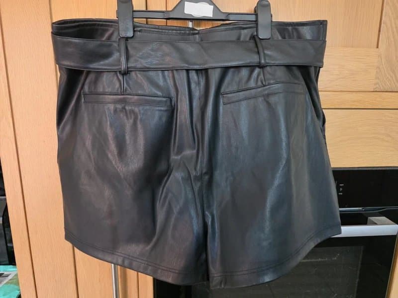 New Look Faux leather shorts