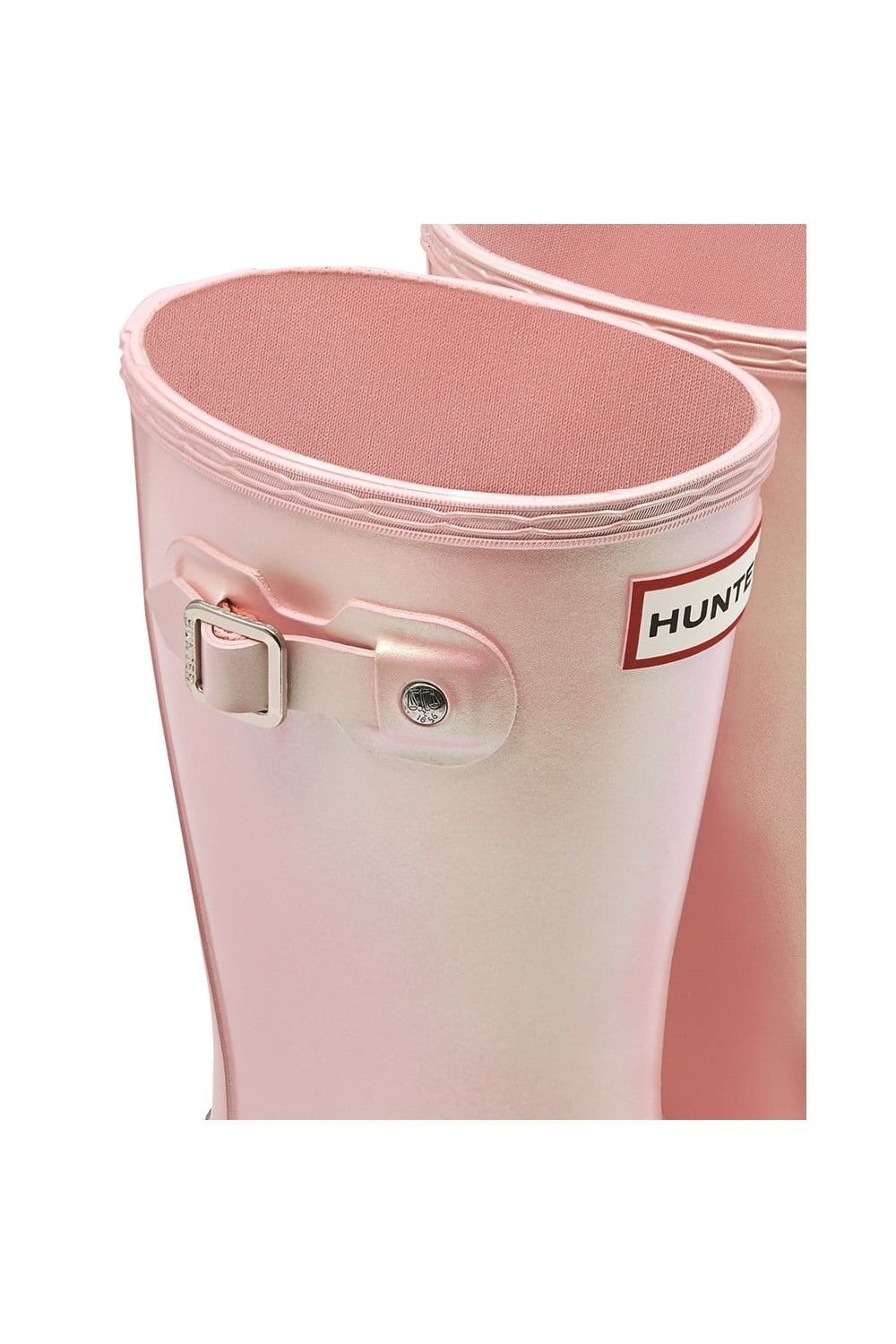 Hunter Hunter Men's Original Pearlised Wellington Boots in Pink - 4