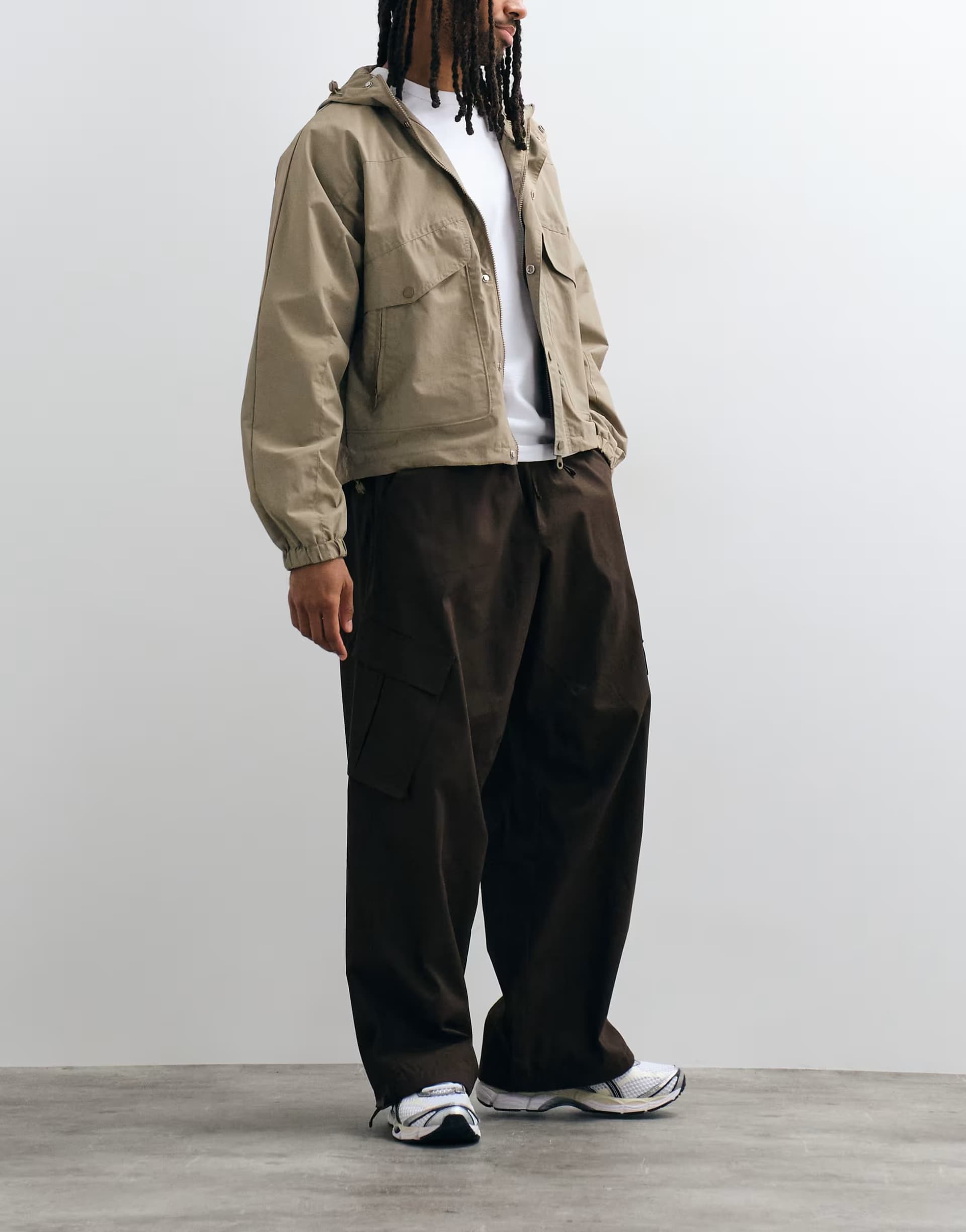 ASOS Umbro Cargo Pants in dark brown