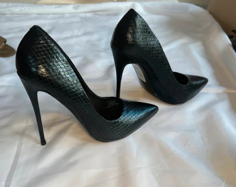 ASOS Asos 6 brand new stilleto point court pump heels croc leather effect
