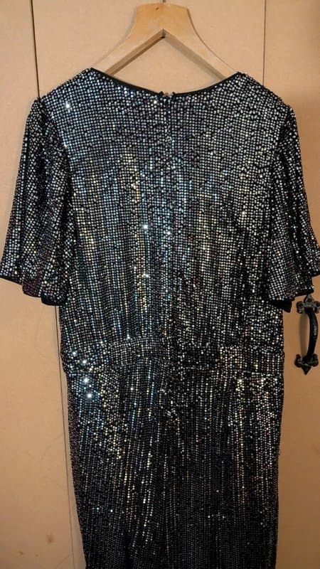 George at ASDA Festival wear fully sequin jumpsuit.one size. Fits up to sz 22. Brand new