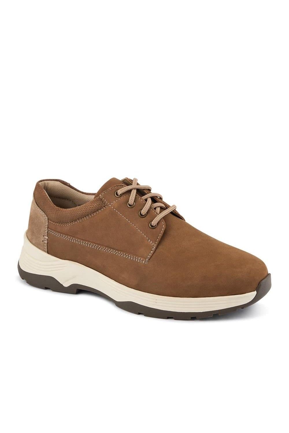 Easyfit Easyfit Men's Extra-Wide Lightweight Lace-Up Shoes in Brown