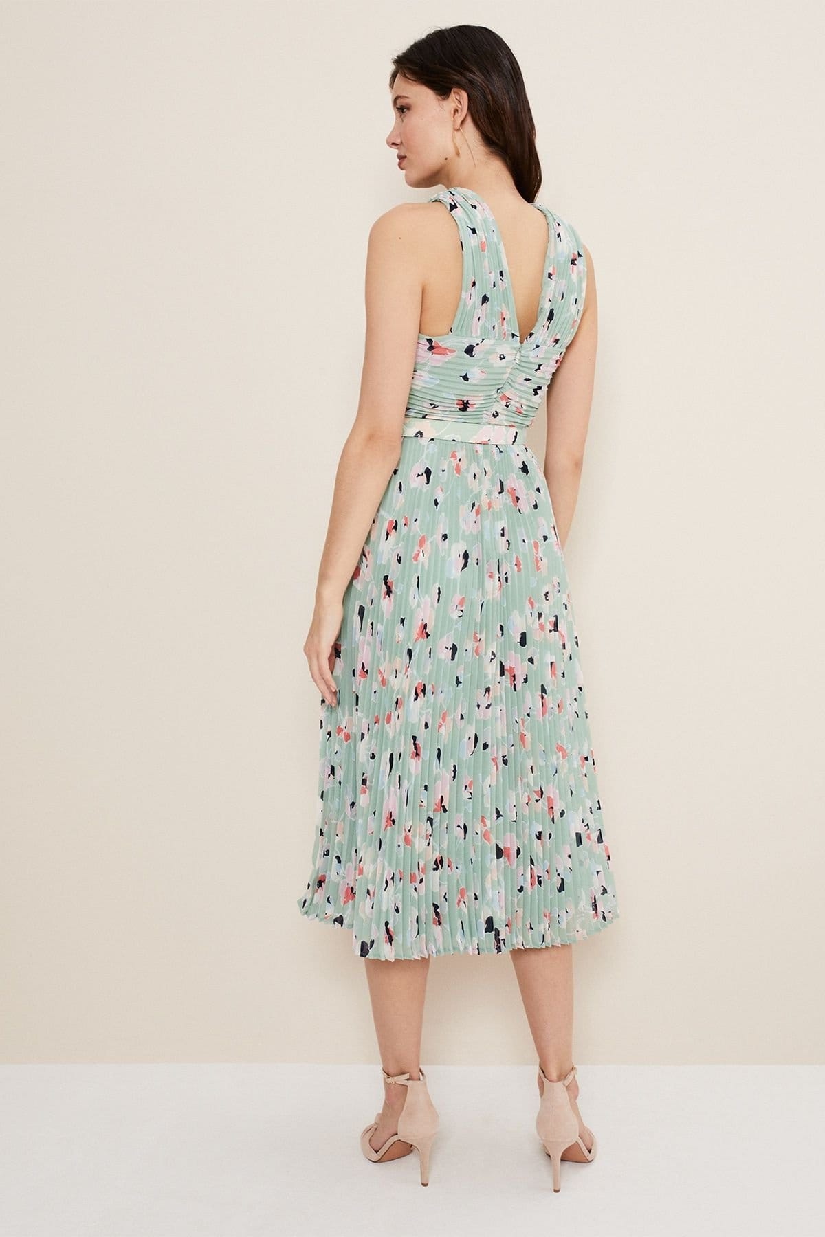 Phase Eight Phase Eight Women's Portia Print Midi Dress in Mint - 4