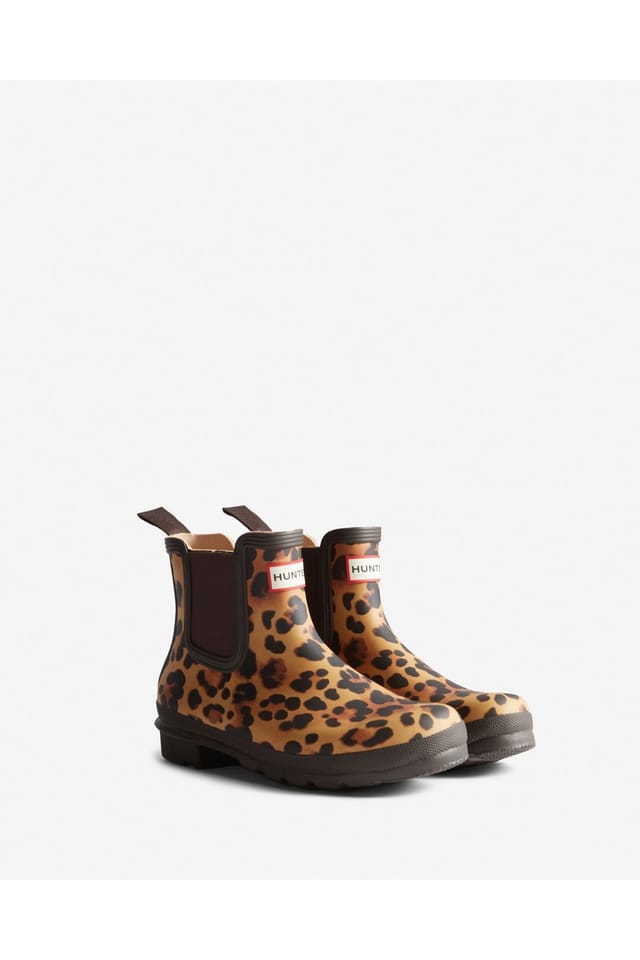 Hunter Hunter Women's Womens Original Chelsea Leopard Print Boot - 2