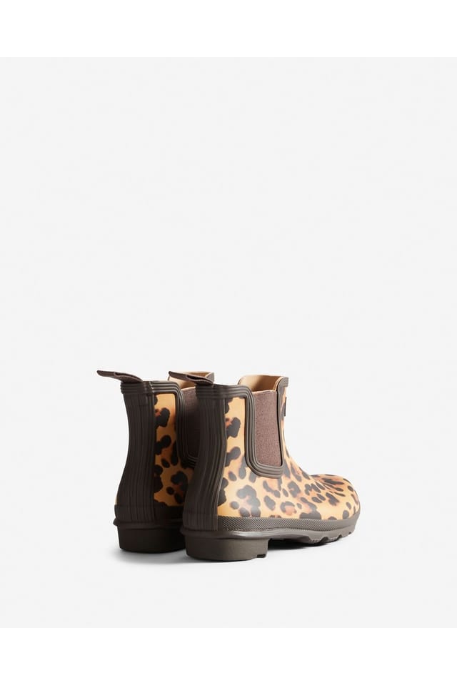 Hunter Hunter Women's Womens Original Chelsea Leopard Print Boot - 3