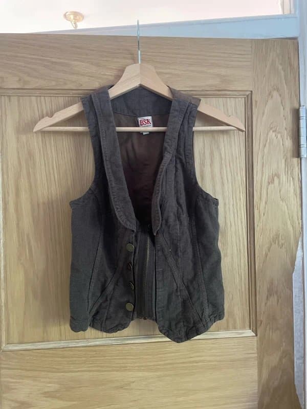 Bershka Bershka vintage brown waistcoat