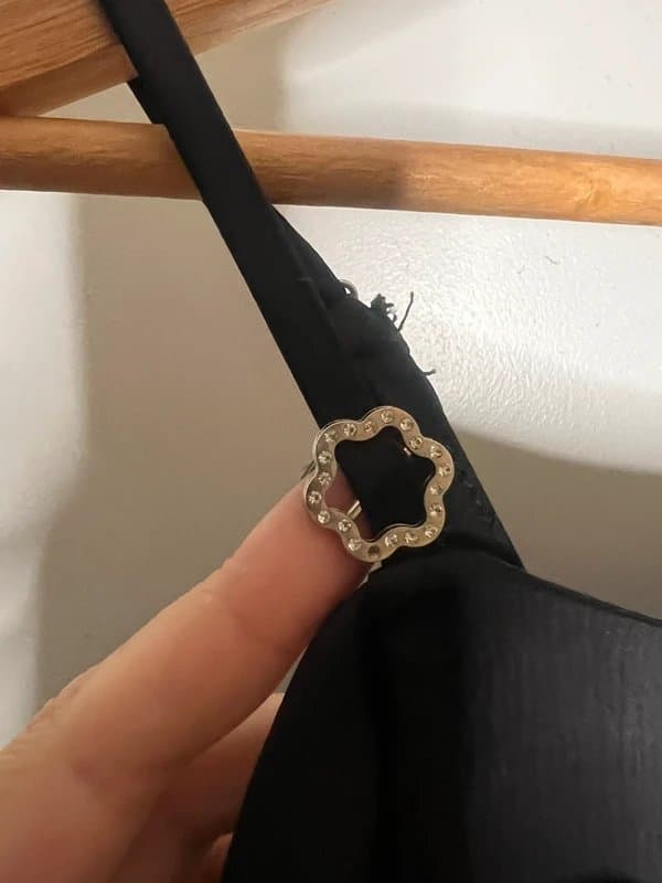 Daisy Street Daisy Street cami satin corset Black top flower Size 14