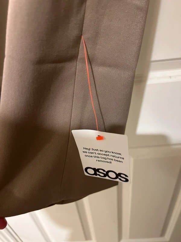 ASOS ASOS smart relaxed taper 34” R Stone trouser
