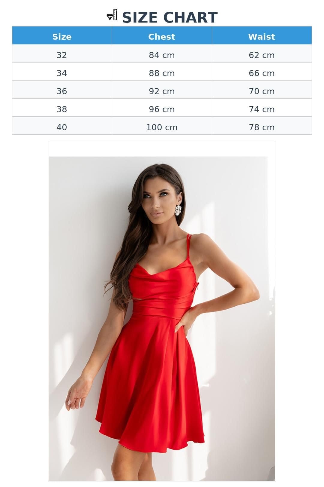 Love Lace Love Lace Women's Smooth Flowy Short Dress with Water Neckline in Red - 4