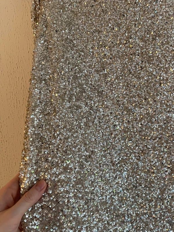 Never Fully Dressed Never fully dressed Silver Sequin Jaspre skirt BNWT size UK 14