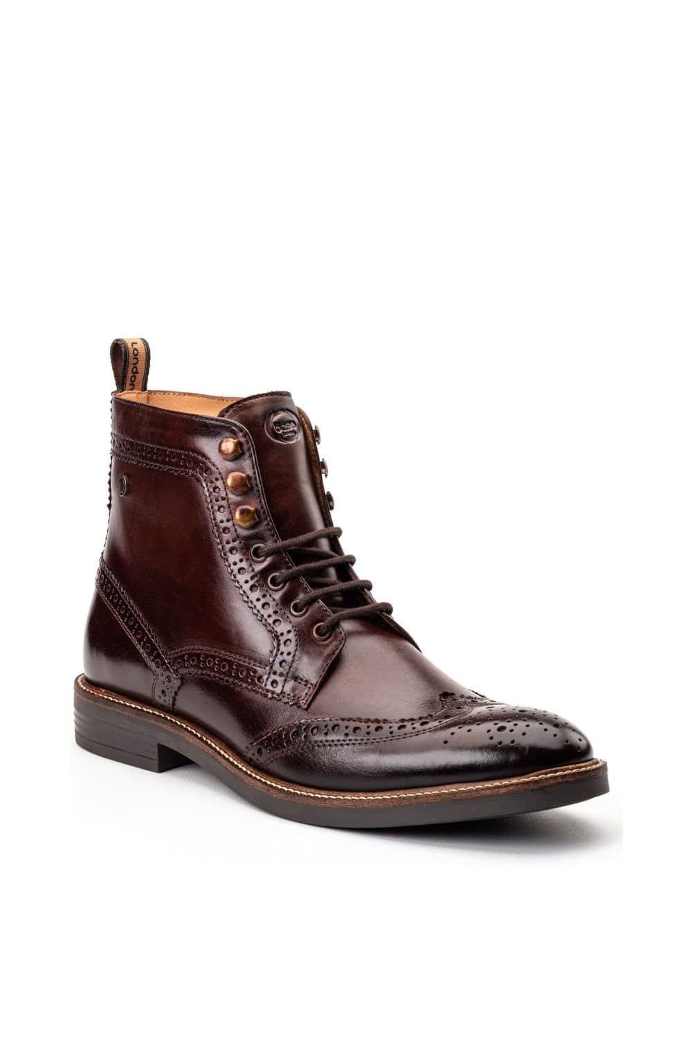 Base London Base London Men's Bristol Brogue Boot in Brown