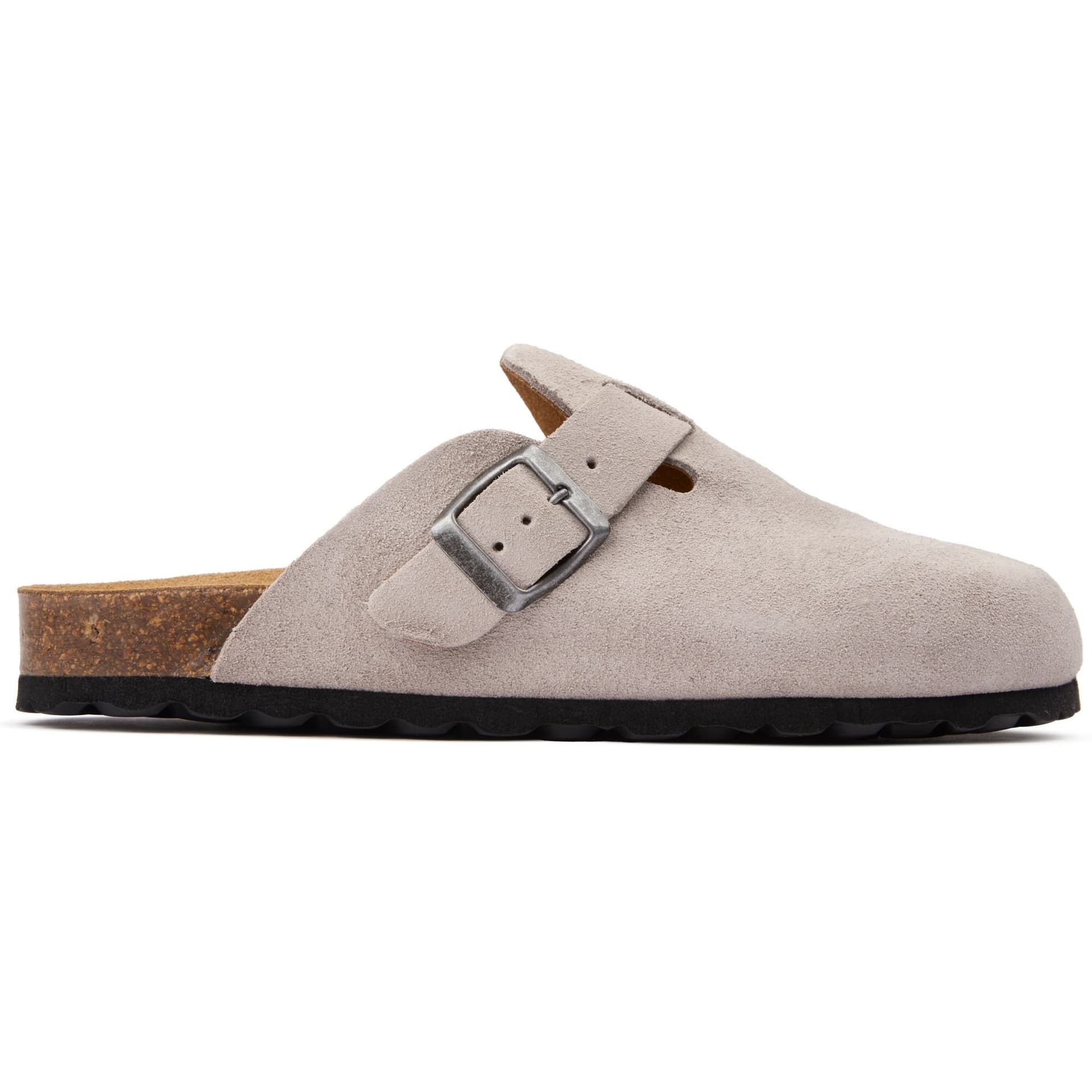 SOLE SOLE Women's Nye Footbed Mule Sandals in Grey