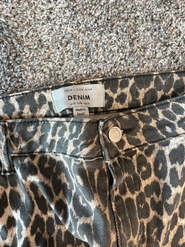 New Look Leopard print jeans