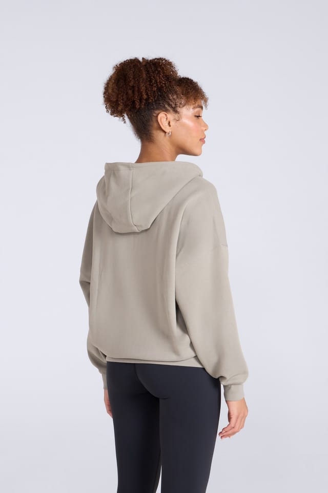 Animal Animal Women's 'Idol' Soft 100% Cotton Casual Logo Comfortable Zip Through Hoodie in Green - 3