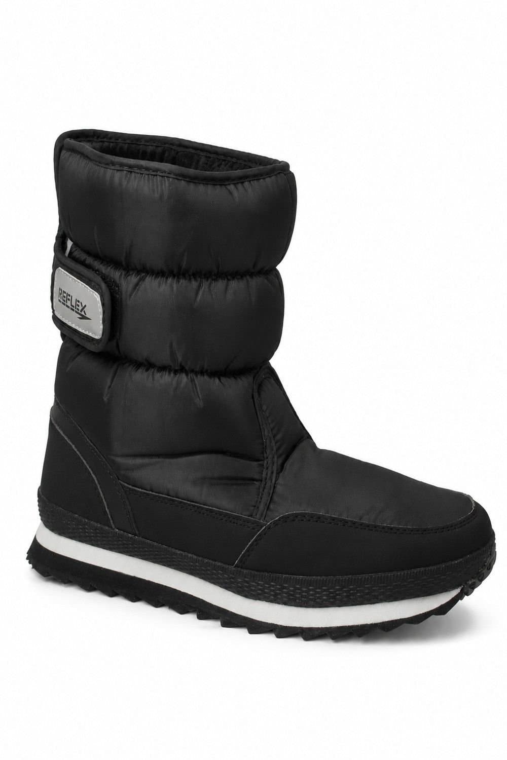 Spot On Spot On Men's Quilted Winter Snow Boots in True Black