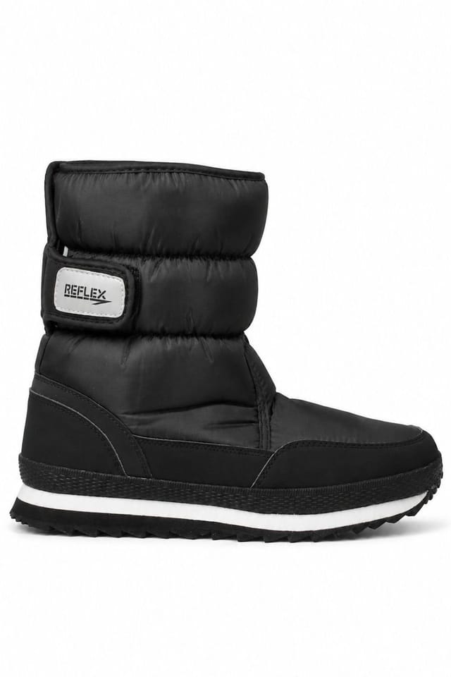 Spot On Spot On Men's Quilted Winter Snow Boots in True Black - 2