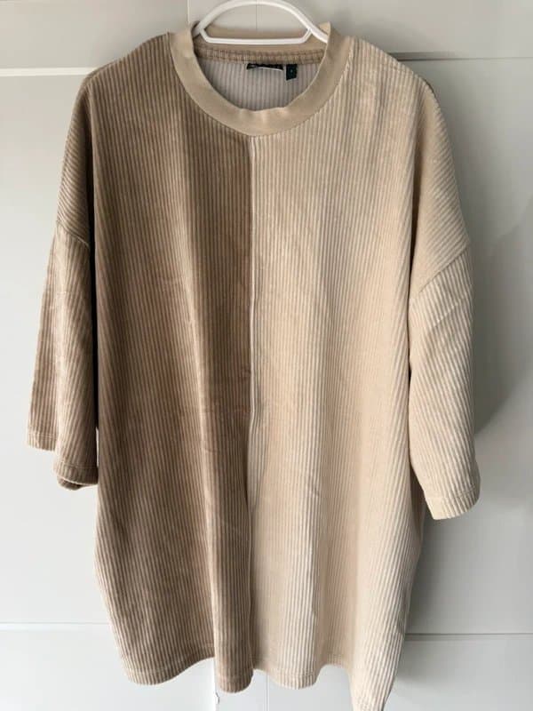 ASOS Design ASOS Design Cord T-Shirt - Cream / BEIGE