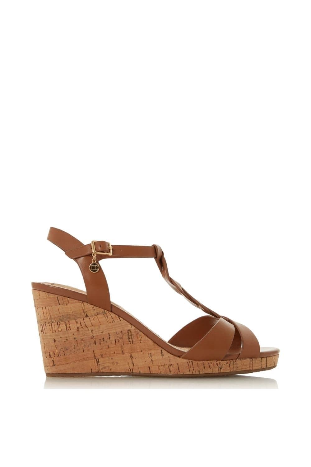 Dune London Dune London Women's 'Koala' Leather Wedges in Brown