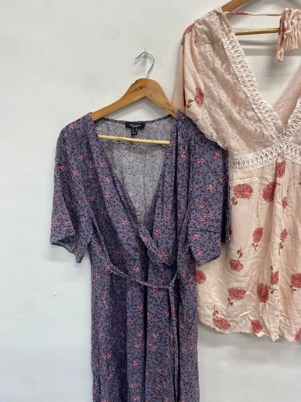 New Look Gorgeous duo of summer vibe beach paisley floral dresses UK 20 #3 MS479