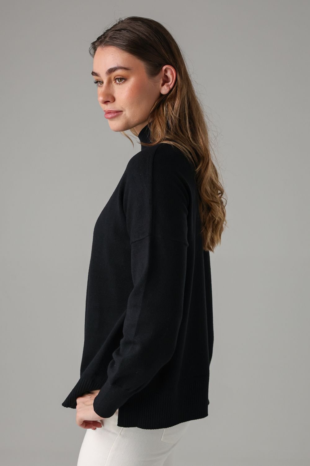 French Connection French Connection Women's High Neck Cosy Long Sleeve Jumper in Black - 3