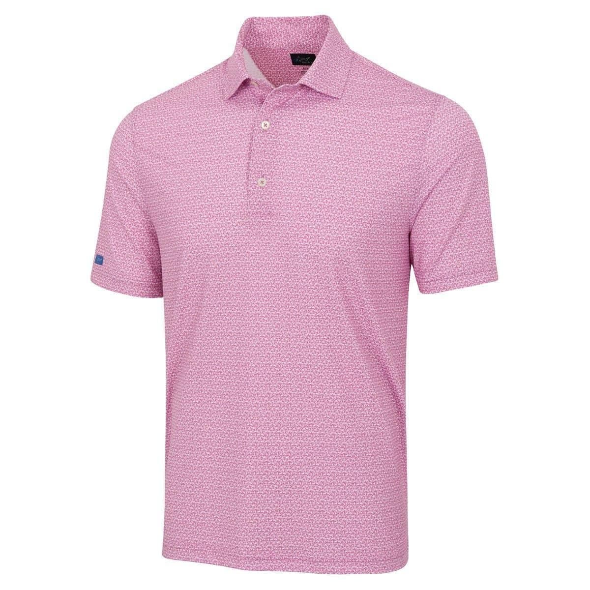 Greg Norman Greg Norman Men's Coastal Coral Golf Polo Shirt