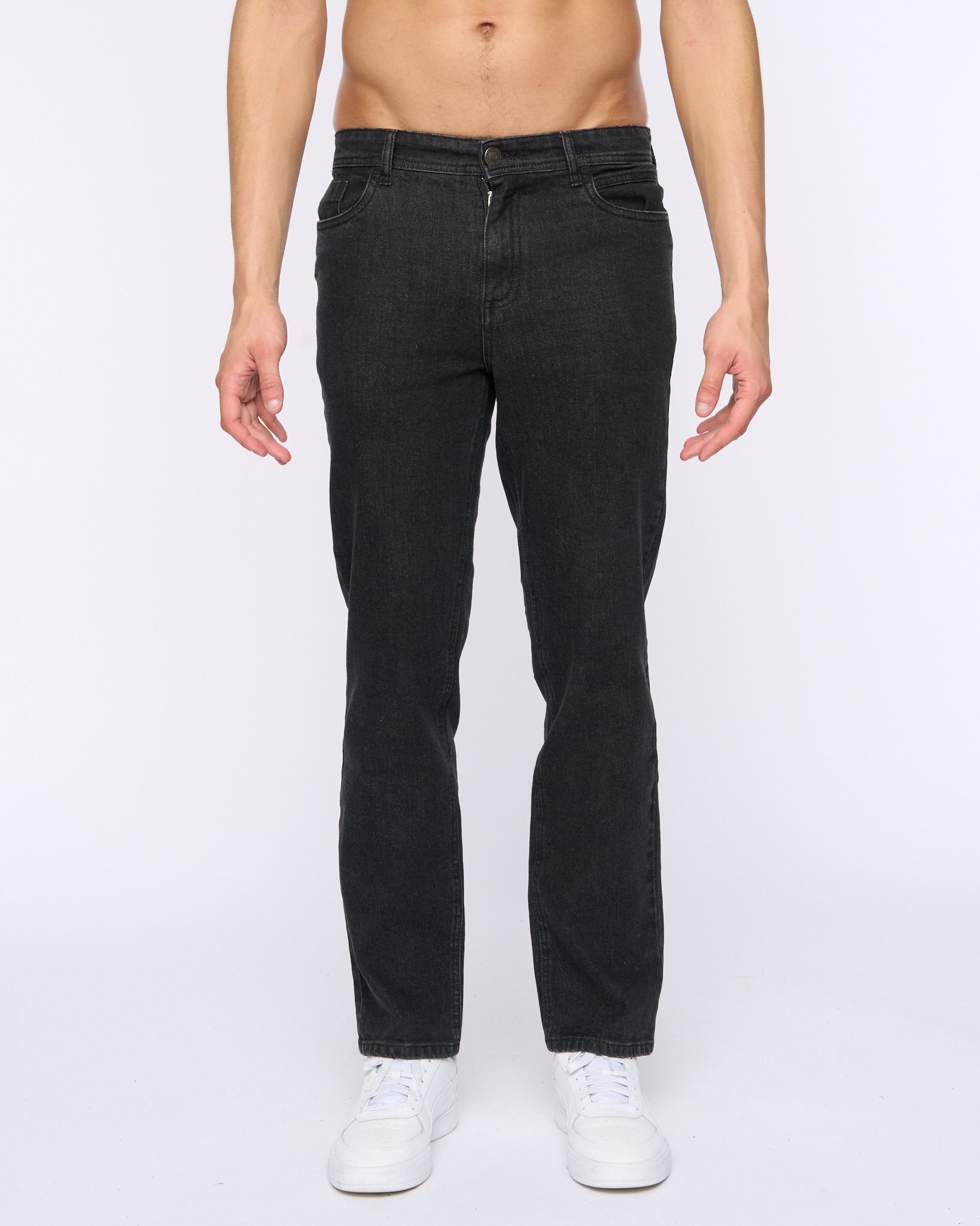 Duck&Cover Duck&Cover Hydras Men's Straight Leg Slim-Fit Modern Jeans in Black - 2